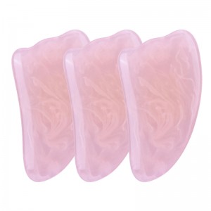 جودة عالية الجودة روز الكوارتز Draging Board Green Pink Jade Blackbian Crystal Facial Guasha التلاشي لوحة Jade Stone